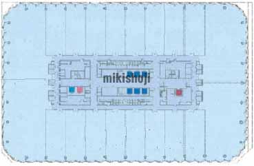 博多駅前・中央街の西日本シティビル 平面1