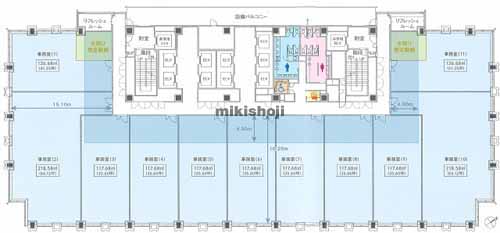 広島駅地区の広島ＪＰビルディング 平面1