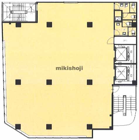 熊本市のＴＥＴＯＲＩＨＯＮＣＨＯ ＳＡＭＵＲＡＩ ＢＬＤ． 平面1