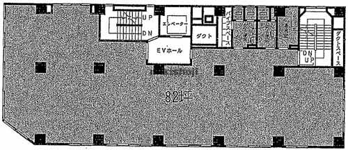 西新橋の飯田ビル 平面1