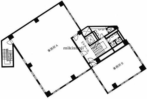 南池袋の山の手ビル東館 平面1