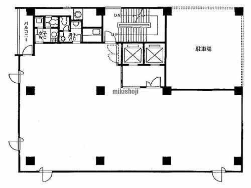 内神田の亀田ビル 平面1