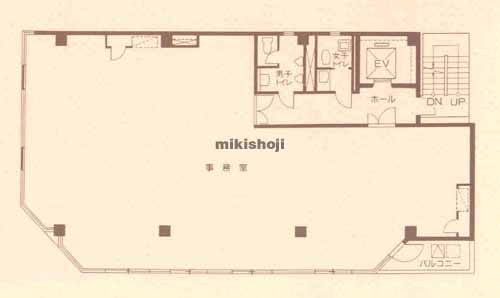 トーエイ八丁堀ビル 平面1