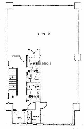 京橋の宝国ビル 平面1