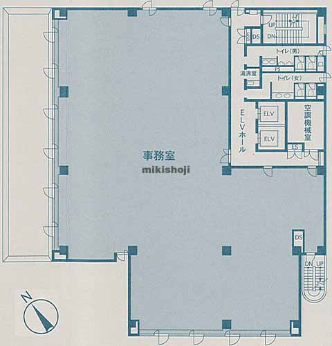 西新橋のフロンティア御成門 平面1