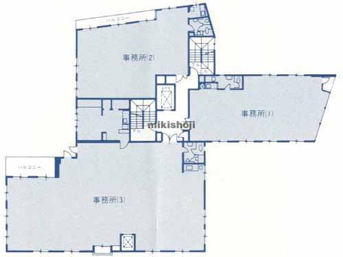 目白・雑司が谷・高田のロンアイル池袋ビル 平面1