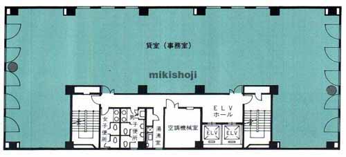 八丁堀の西野金陵ビル 平面1