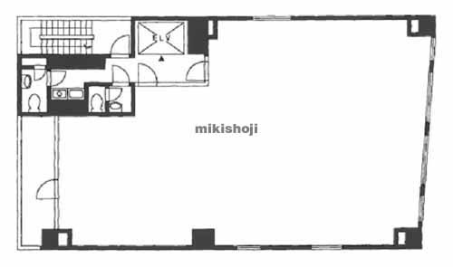 下宮比町・揚場町のグロリアビル 平面1