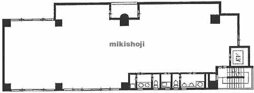南麻布・元麻布・麻布十番の藤原ビルディング 平面1