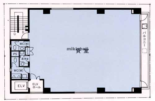 二番町・三番町・六番町の林三番町ビル 平面1