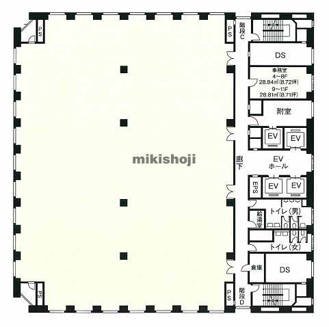 後楽の後楽国際ビルディング 平面1