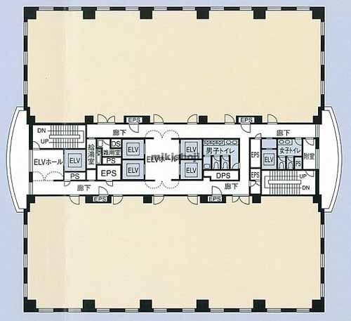 月島・佃のパシフィックマークス月島 平面1