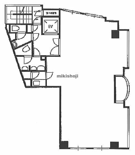 北新宿の北新宿ユニオンビル 平面1