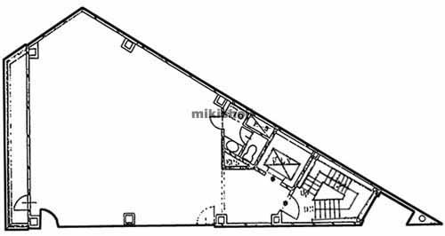 代々木・元代々木町の日綜代々木ビル 平面1