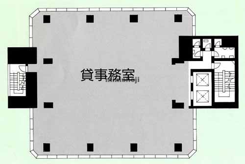 神田錦町・一ツ橋の廣瀬ビルディング 平面1