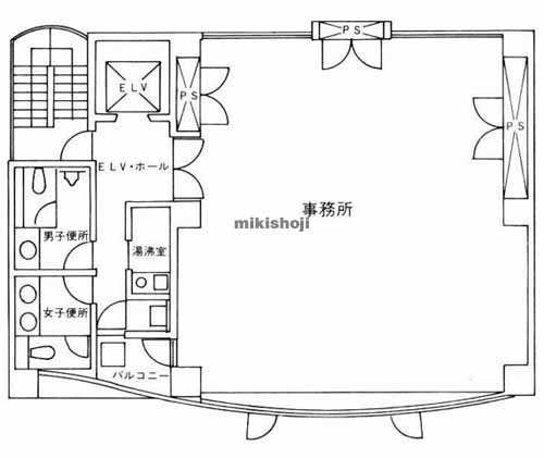 銀座の木挽ビル 平面1