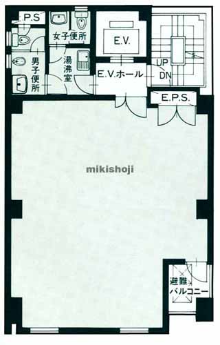 四谷のＮＯＶＥＬ　ＷＯＲＫ　新宿御苑 平面1