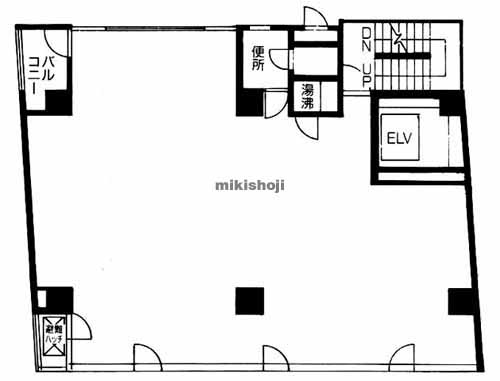 日本橋小綱町・蛎殻町のＴＱ蛎殻町 平面1