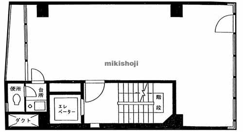 渋谷のナルセビルディング 平面1