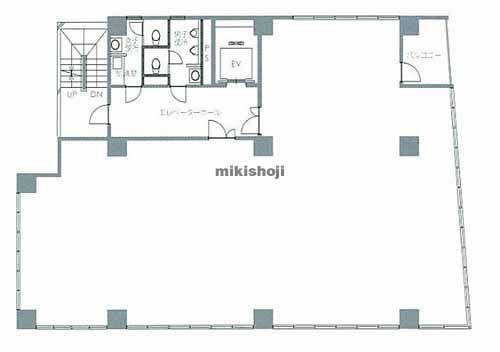 キューアス八丁堀第一ビル 平面1