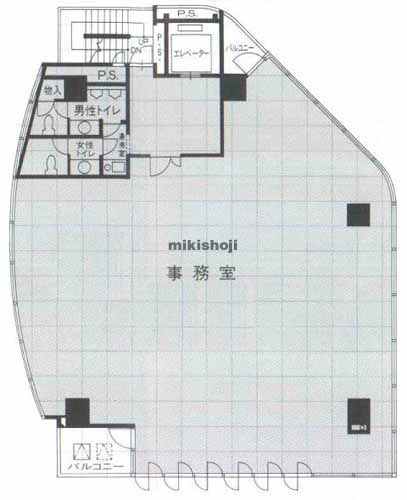 世田谷・代田・若林のパインフィールドビル 平面1