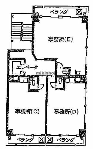 神田平河町・神田佐久間町・神田佐久間河岸の齋田ビル 平面1