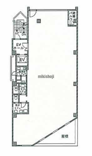 青葉台・大橋・東山の唐木ビル 平面1