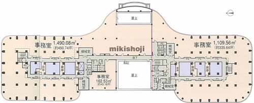 月島・佃のピアウエストスクエア 平面1