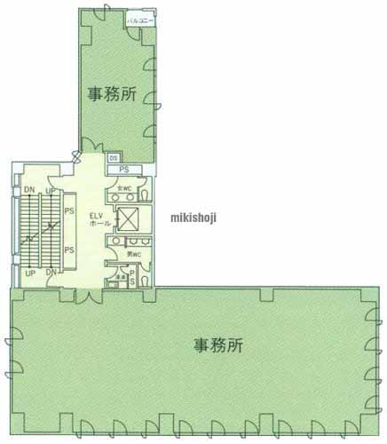 名鉄不動産竹橋ビル 平面1