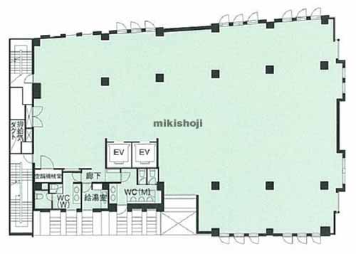 日本橋人形町・堀留町・小舟町・富沢町の人形町ファーストビル 平面1