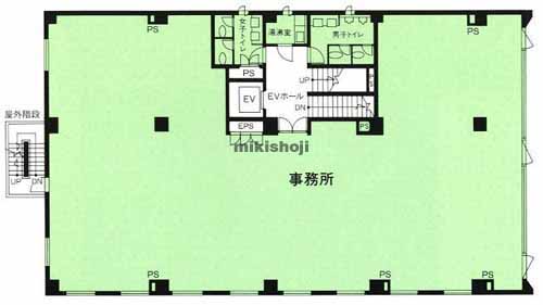 代々木・元代々木町の西新宿ミノシマビル 平面1