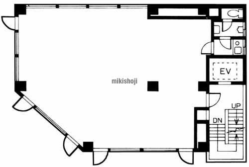 千駄ヶ谷の雅ビル 平面1