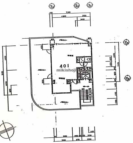 世田谷・代田・若林の伊達ビル 平面1