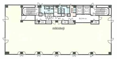 西新宿の７１１ビルディング 平面1