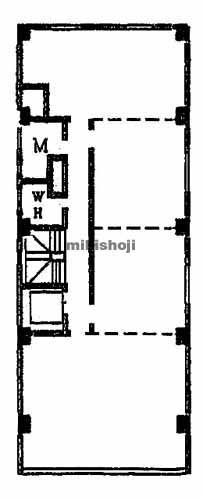 日本橋茅場町・兜町の共同ビル（中央） 平面1