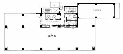 月島・佃のワイズビルディング 平面1