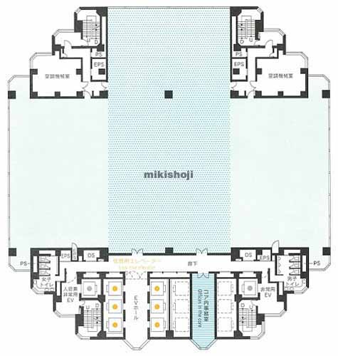 桜新町・用賀の世田谷ビジネススクエアタワー 平面1