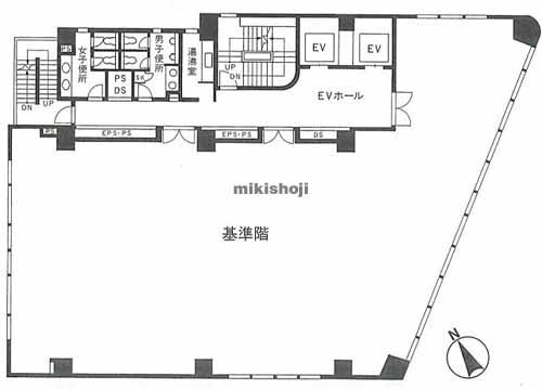 円山町のいちご渋谷道玄坂ビル 平面1