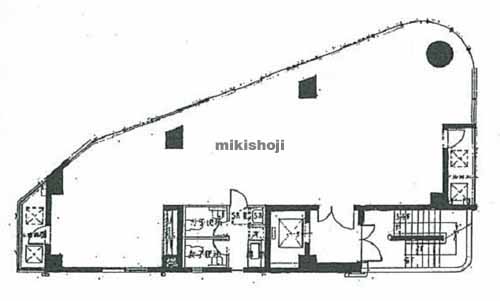 西麻布の井門西麻布ビル 平面1