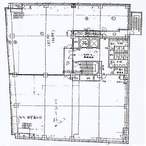 上大崎の目黒センタービル 平面1