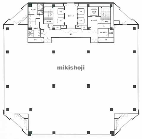 木場の東京パークサイドビル 平面1