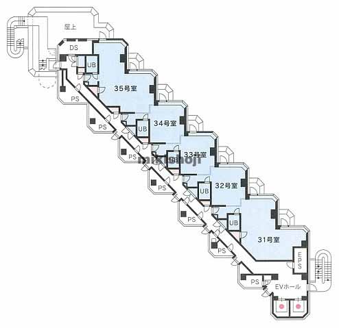 桜新町・用賀の世田谷ビジネススクエアヒルズ２ 平面1