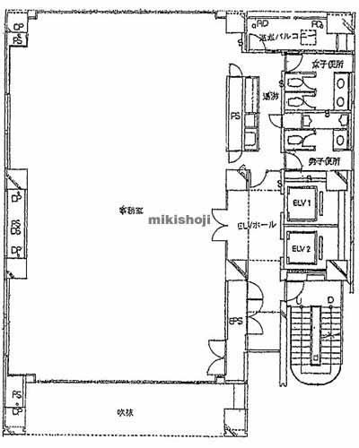 東五反田の損保ジャパン五反田共同ビル 平面1