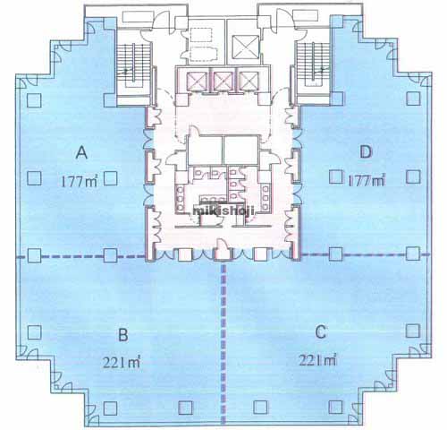 晴海・勝どきの勝どきサンスクエア 平面1