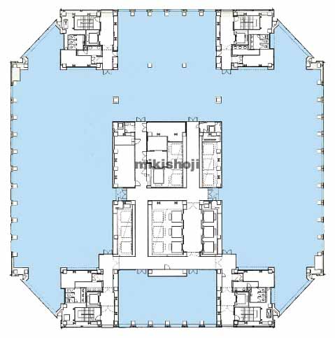 東京オペラシティビル 平面1