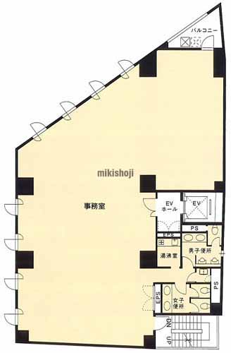 渋谷の第３西青山ビル 平面1