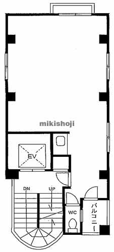 南麻布・元麻布・麻布十番の鈴掛ビル 平面1