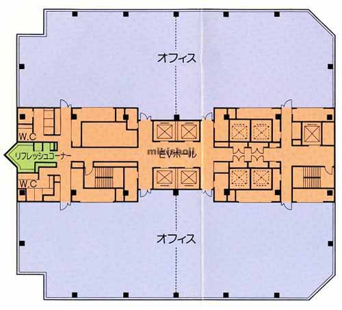 有明フロンティアビル 平面1
