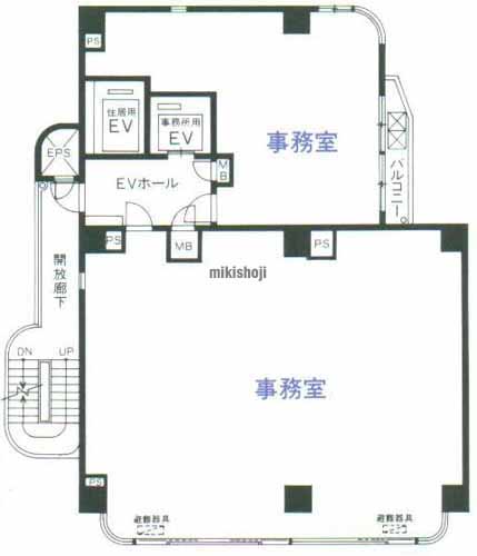 小石川・小日向のベルスクエア小石川 平面1