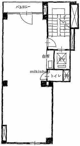 日本橋馬喰町・横山町のラスパイユビル 平面1